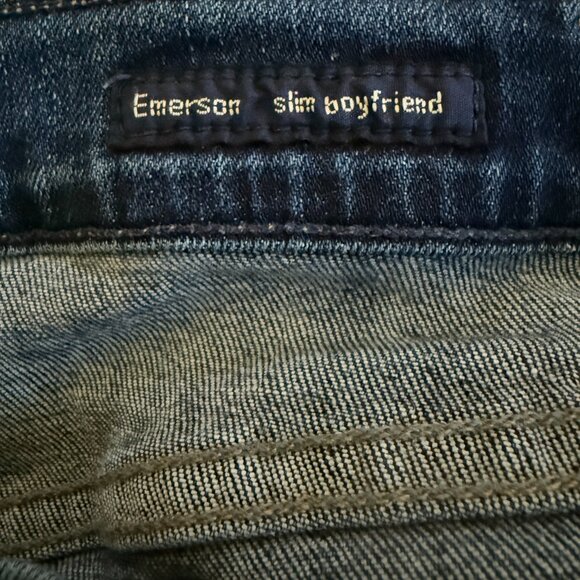 Citizens of Humanity Women's 26 Emerson Slim Boyfriend Distressed Blue Jeans - Picture 6 of 7